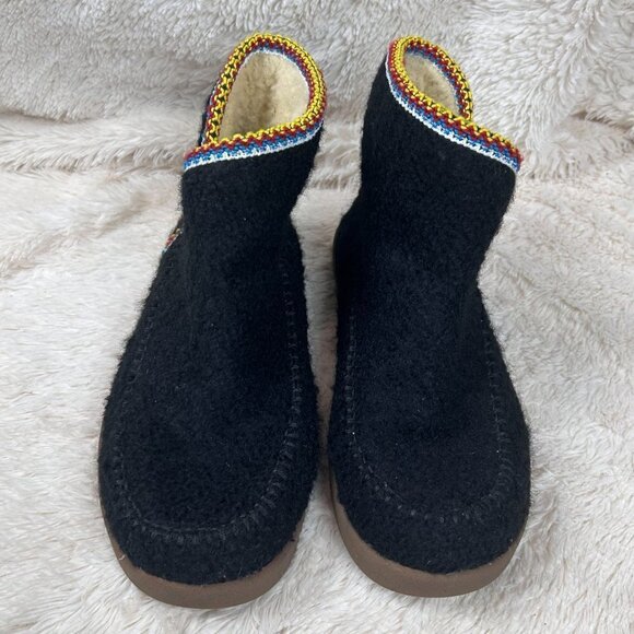 Sanuk Nice Bootak black ankle boots-8.5 - Picture 2 of 7